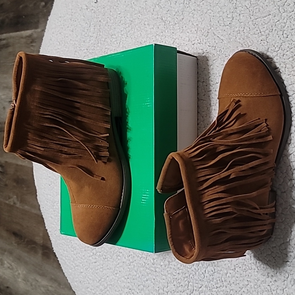 Brown booties